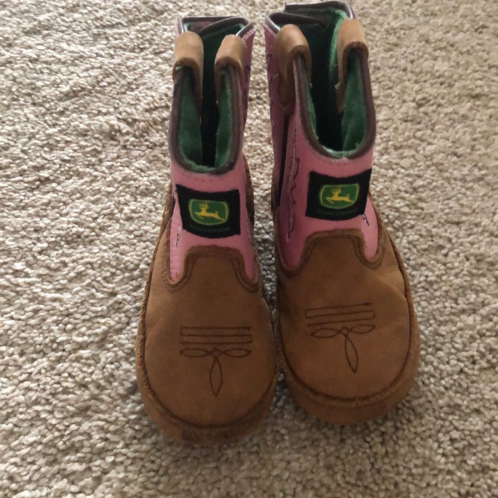 John Deere baby booties